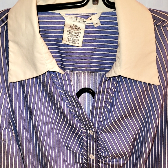 Como Stretch Ladies Winchester Contrast Collar Cuffs Shirt 12 - Picture 2 of 6